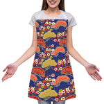 Japanese Cherry Blossom Pattern Print Adjustable Apron