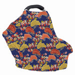 Japanese Cherry Blossom Pattern Print Baby Seat Cover