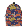 Japanese Cherry Blossom Pattern Print School Backpack