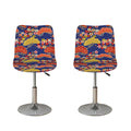 Japanese Cherry Blossom Pattern Print Bar Stool Covers