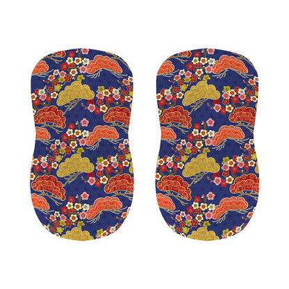 Japanese Cherry Blossom Pattern Print Bar Stool Covers
