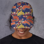 Japanese Cherry Blossom Pattern Print Baseball Cap