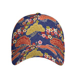 Japanese Cherry Blossom Pattern Print Baseball Cap