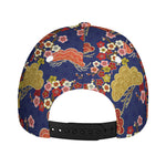 Japanese Cherry Blossom Pattern Print Baseball Cap