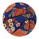 Japanese Cherry Blossom Pattern Print Basketball