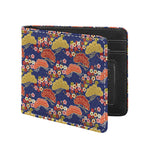 Japanese Cherry Blossom Pattern Print Bifold Wallet