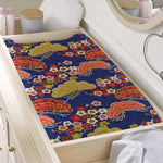 Japanese Cherry Blossom Pattern Print Changing Pad Cover