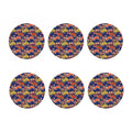 Japanese Cherry Blossom Pattern Print Coaster Set