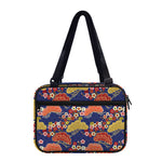 Japanese Cherry Blossom Pattern Print Double Strap Bible Bag