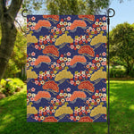 Japanese Cherry Blossom Pattern Print Garden Flag