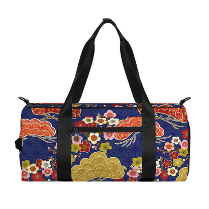Japanese Cherry Blossom Pattern Print Gym Bag
