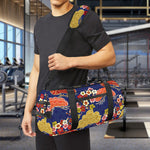 Japanese Cherry Blossom Pattern Print Gym Bag