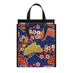 Japanese Cherry Blossom Pattern Print Insulated Lunch Tote