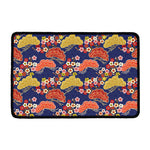 Japanese Cherry Blossom Pattern Print Kitchen Mat