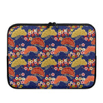 Japanese Cherry Blossom Pattern Print Laptop Sleeve