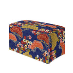 Japanese Cherry Blossom Pattern Print Leather Tissue Box Cover