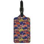 Japanese Cherry Blossom Pattern Print Luggage Tag
