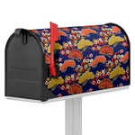 Japanese Cherry Blossom Pattern Print Mailbox Cover