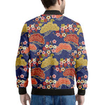 Japanese Cherry Blossom Pattern Print Men's Bomber Jacket