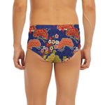 Japanese Cherry Blossom Pattern Print Men's Briefs