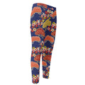 Japanese Cherry Blossom Pattern Print Men's Compression Pants