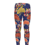 Japanese Cherry Blossom Pattern Print Men's leggings