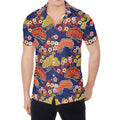 Japanese Cherry Blossom Pattern Print Men's Shirt