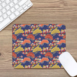 Japanese Cherry Blossom Pattern Print Mouse Pad