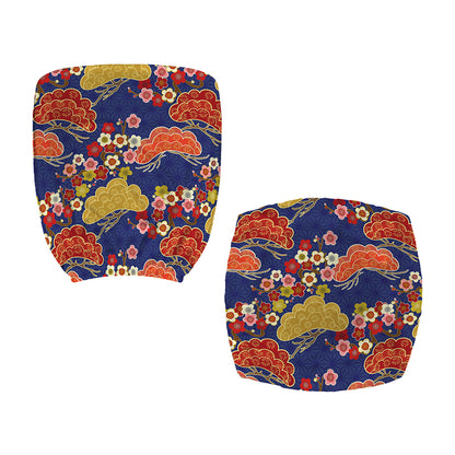 Japanese Cherry Blossom Pattern Print Office Chair Cover