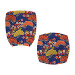 Japanese Cherry Blossom Pattern Print Office Chair Cover