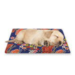 Japanese Cherry Blossom Pattern Print Pet Cooling Mat Cover
