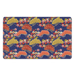 Japanese Cherry Blossom Pattern Print Polyester Doormat
