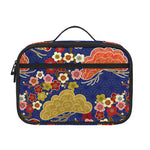 Japanese Cherry Blossom Pattern Print Portable Lunch Bag