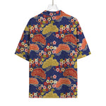 Japanese Cherry Blossom Pattern Print Rayon Hawaiian Shirt