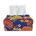 Japanese Cherry Blossom Pattern Print Rectangle Tissue Box Cover