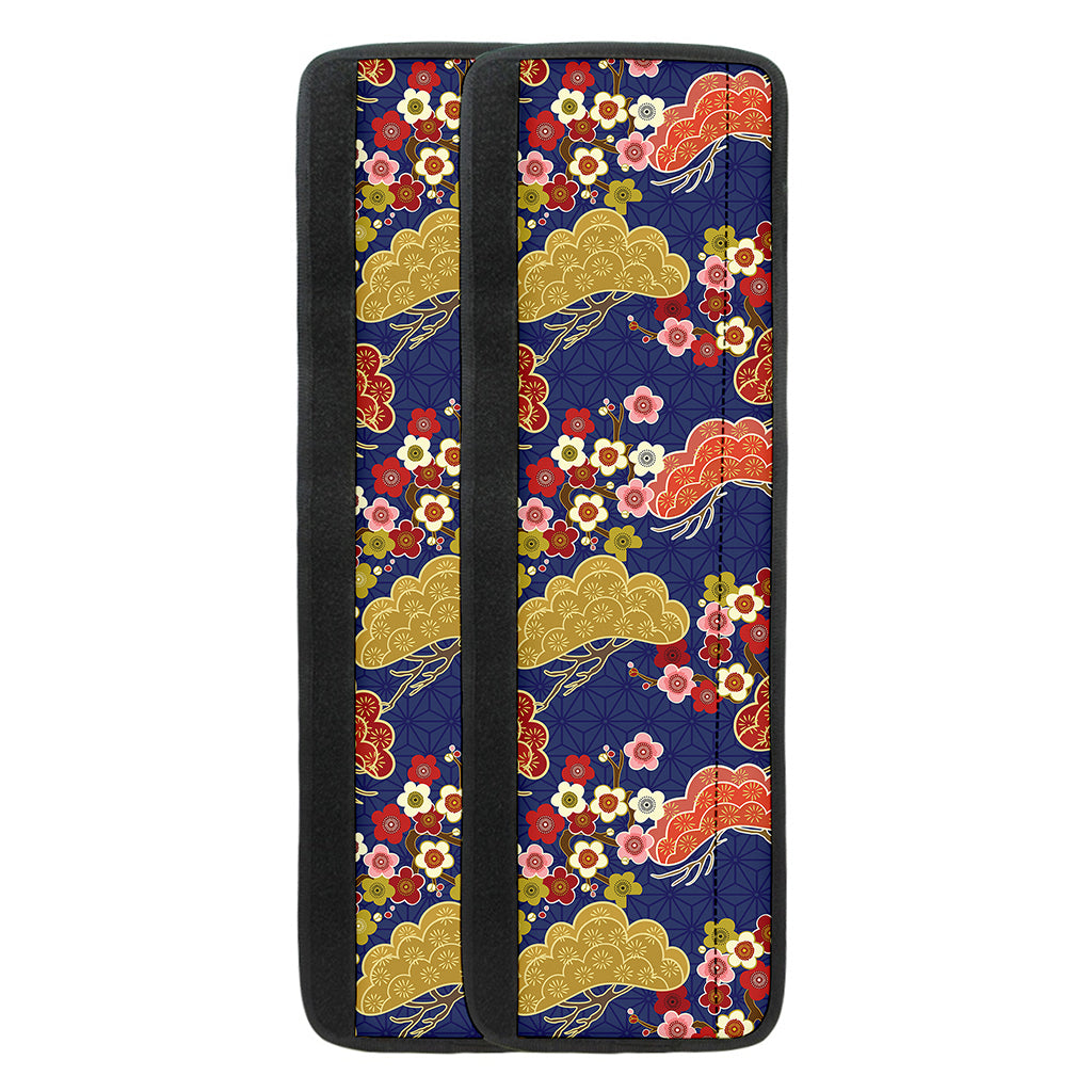 Japanese Cherry Blossom Pattern Print Refrigerator Handle Covers