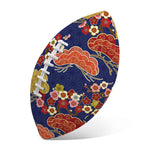 Japanese Cherry Blossom Pattern Print Rugby Ball