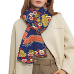 Japanese Cherry Blossom Pattern Print Scarf
