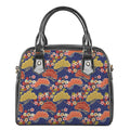 Japanese Cherry Blossom Pattern Print Shoulder Handbag