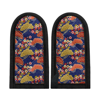 Japanese Cherry Blossom Pattern Print Skillet Handle Cover