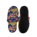 Japanese Cherry Blossom Pattern Print Slippers