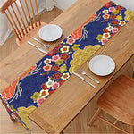Japanese Cherry Blossom Pattern Print Table Runner