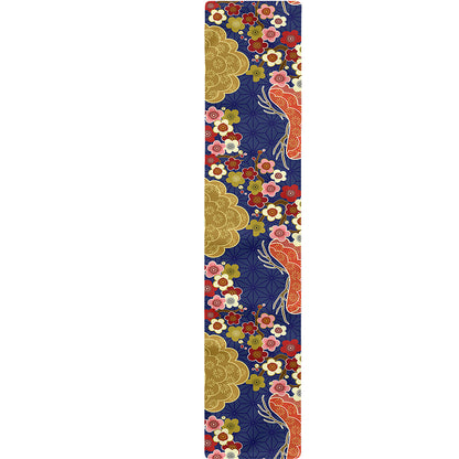 Japanese Cherry Blossom Pattern Print Table Runner