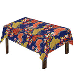 Japanese Cherry Blossom Pattern Print Tablecloth