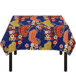 Japanese Cherry Blossom Pattern Print Tablecloth