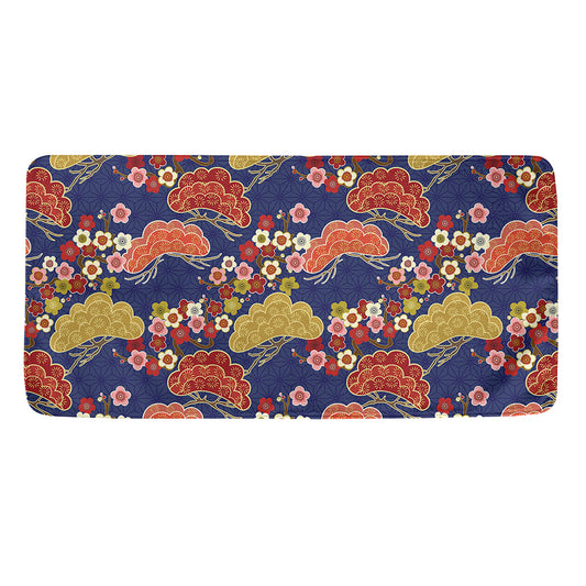 Japanese Cherry Blossom Pattern Print Towel