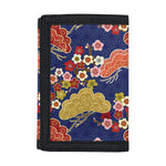 Japanese Cherry Blossom Pattern Print Trifold Wallet