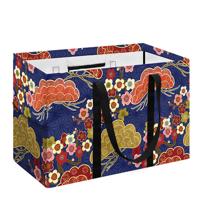 Japanese Cherry Blossom Pattern Print Utility Tote Bag