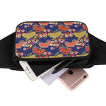 Japanese Cherry Blossom Pattern Print Waist Bag