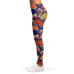 Japanese Cherry Blossom Pattern Print Women's Leggings